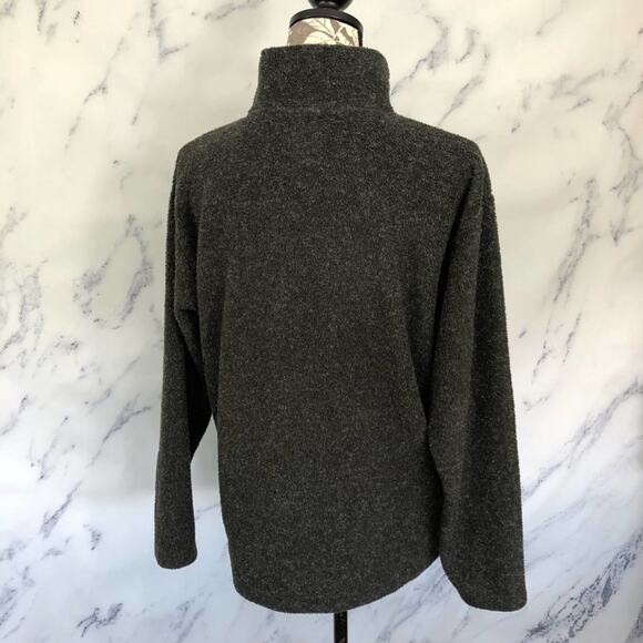 Victoria’s Secret Country Pullover Fleece Quarter Zip Floral Embroidery Gray - Picture 3 of 6